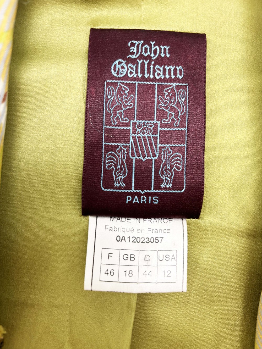 John Galliano F/W 2000 elongated sleeve jacket — JAMES VELORIA